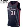 Camiseta Niños Philadelphia 76ers Joel Embiid 2023-24 Nike City Edition Navy Swingman